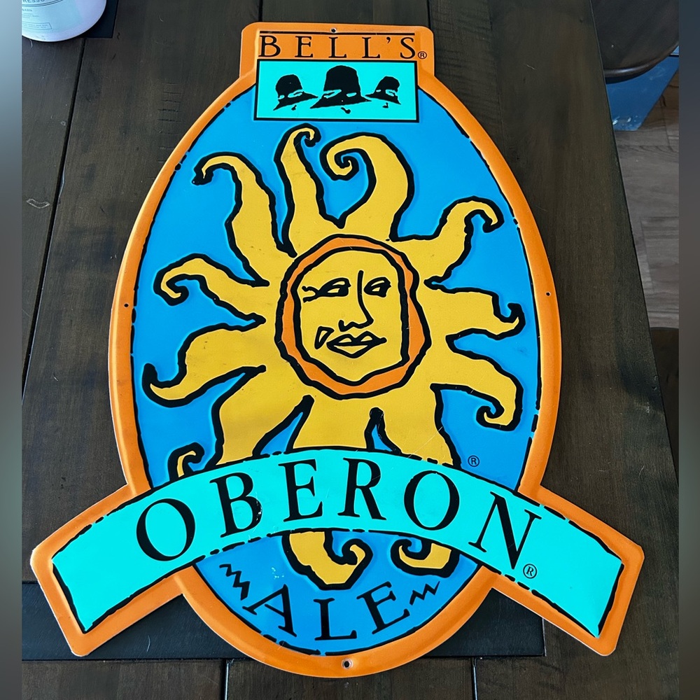 Bells Oberon Beer Tin Wall Sign